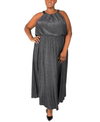 Plus size halter long dresses hotsell