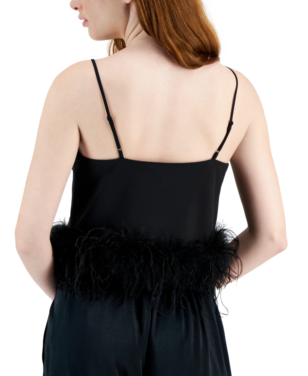 Shop Lucy Paris Women's Cyra V-neck Sleeveless Tank Top In Black