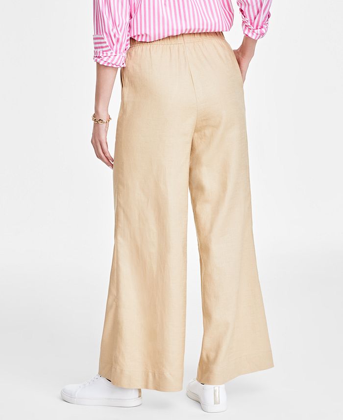 On 34th Women's Pull-On Lightweight Wide-Leg Pants, Created for Macy's ...