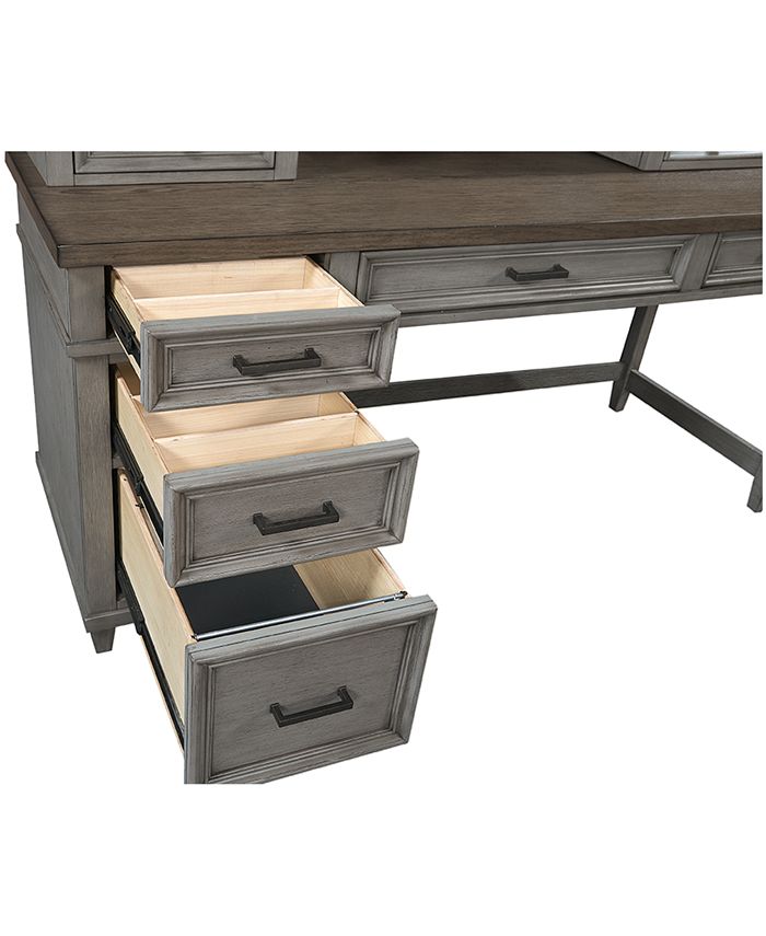 Furniture Dawnwood Pedestal Desk and Return Macy's