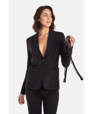 Women's Lace Lear Blazer