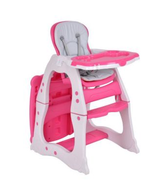 Slickblue Girls 3 in 1 Table and Chair Set High Chair - Pink 117$