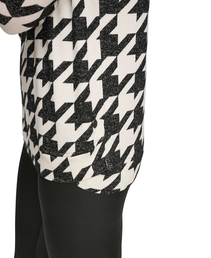 Marc New York Women's Printed Cowlneck Drop-Shoulder Tunic Top - Macy's