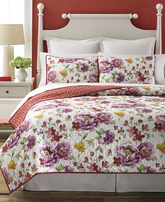 Martha Stewart Collection Lenora Quilts - Quilts & Bedspreads - Bed ...