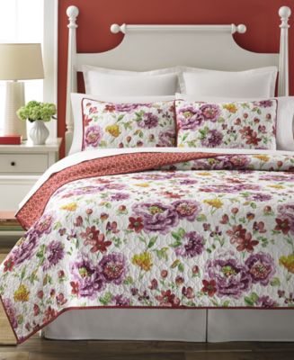 Martha Stewart Collection Lenora Quilts - Quilts & Bedspreads - Bed ...