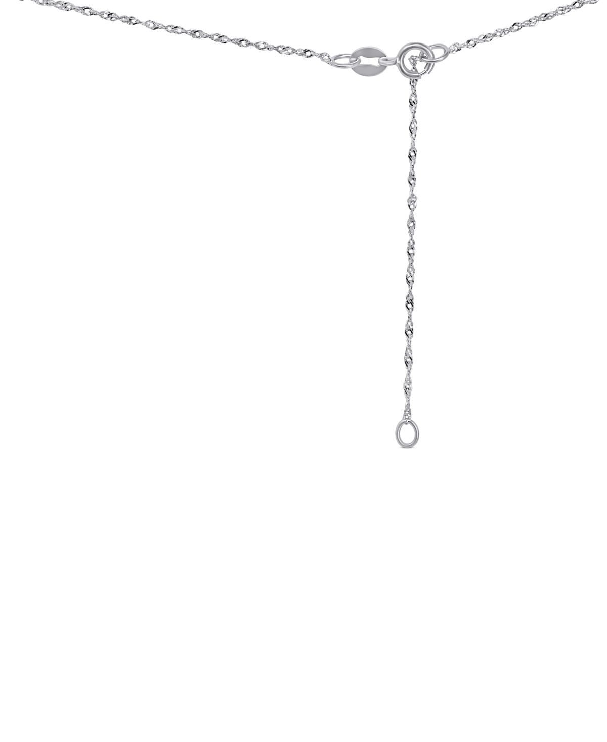 (3/4 ct. tw.) & Diamond (1/10 ct. t.w.) Pear Halo Pendant Necklace in 14k White Gold, 16