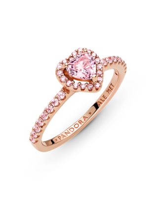 Cubic Zirconia Timeless Sparkling Elevated Heart Ring