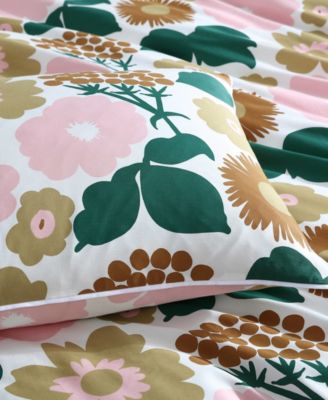 CLOSEOUT! Pieni Kukkatori Cotton 3 Piece Duvet Cover Set, King