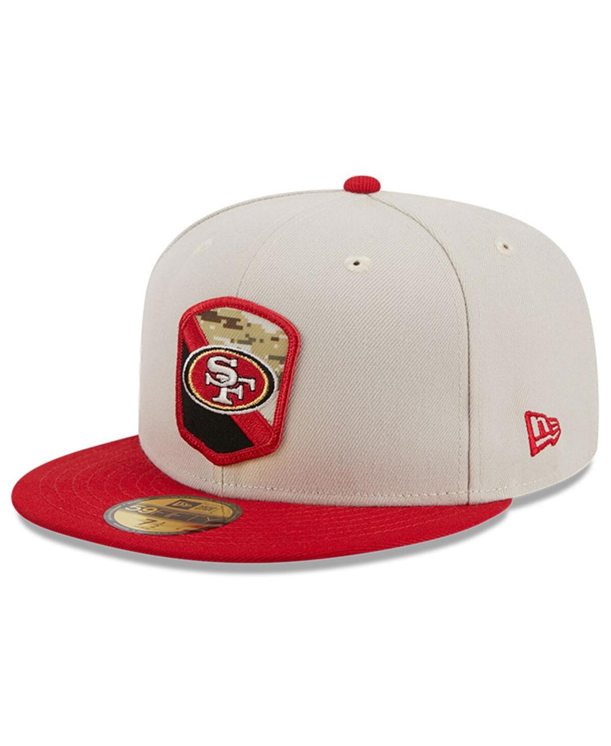 Men's New Era Scarlet San Francisco 49ers 2023 Salute To Service 59FIFTY Fitted Hat - Scarlet