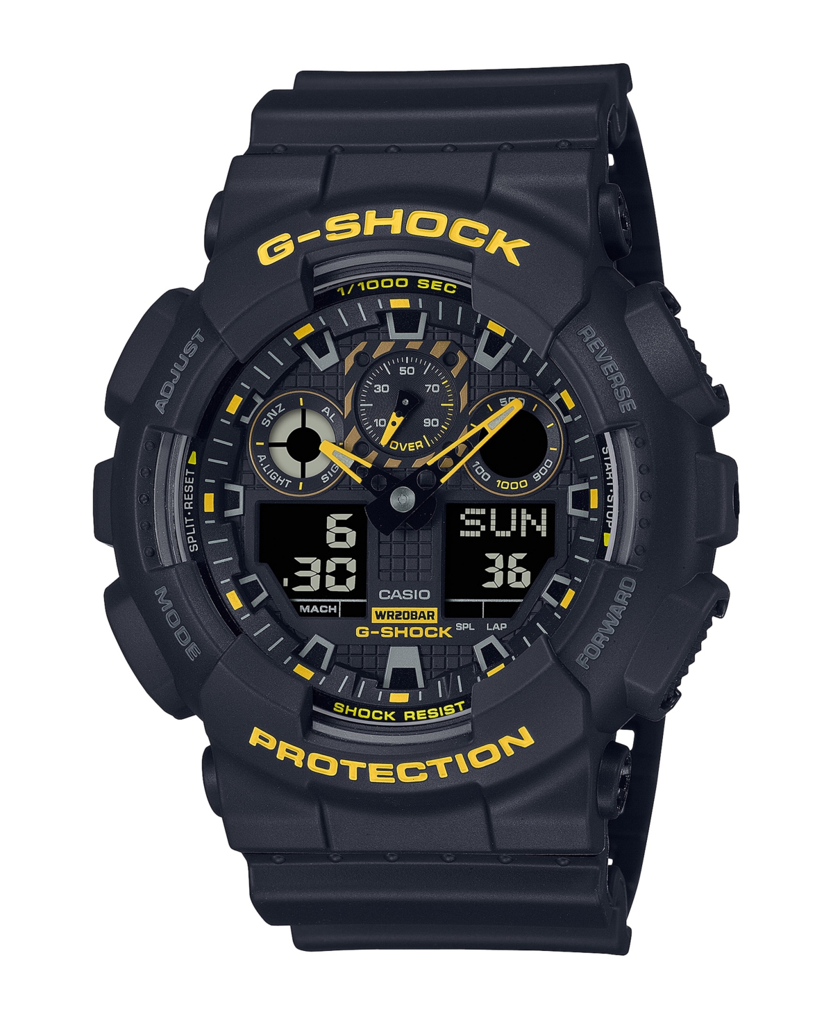 G-shock Men's Analog Digital Black Resin Watch 51.2mm, Ga100cy-1a