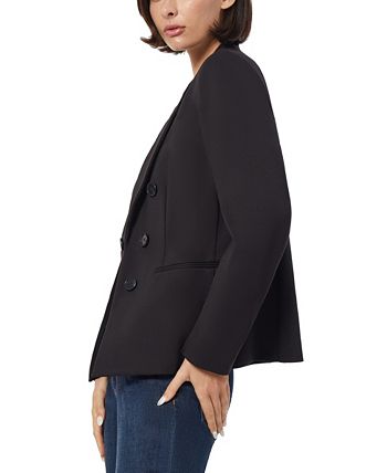 Petite double breasted store blazer