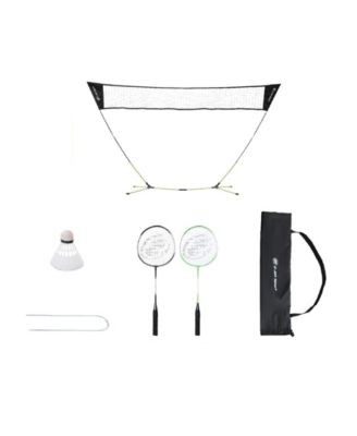 Badminton Net Outdoor Game, Badminton Set, Rackets Shuttlecocks Combo No Tools Required, Portable