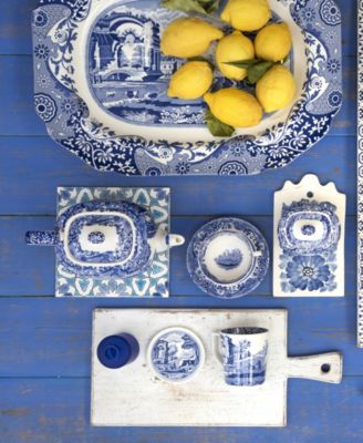 Blue Italian Large Mug & Lid