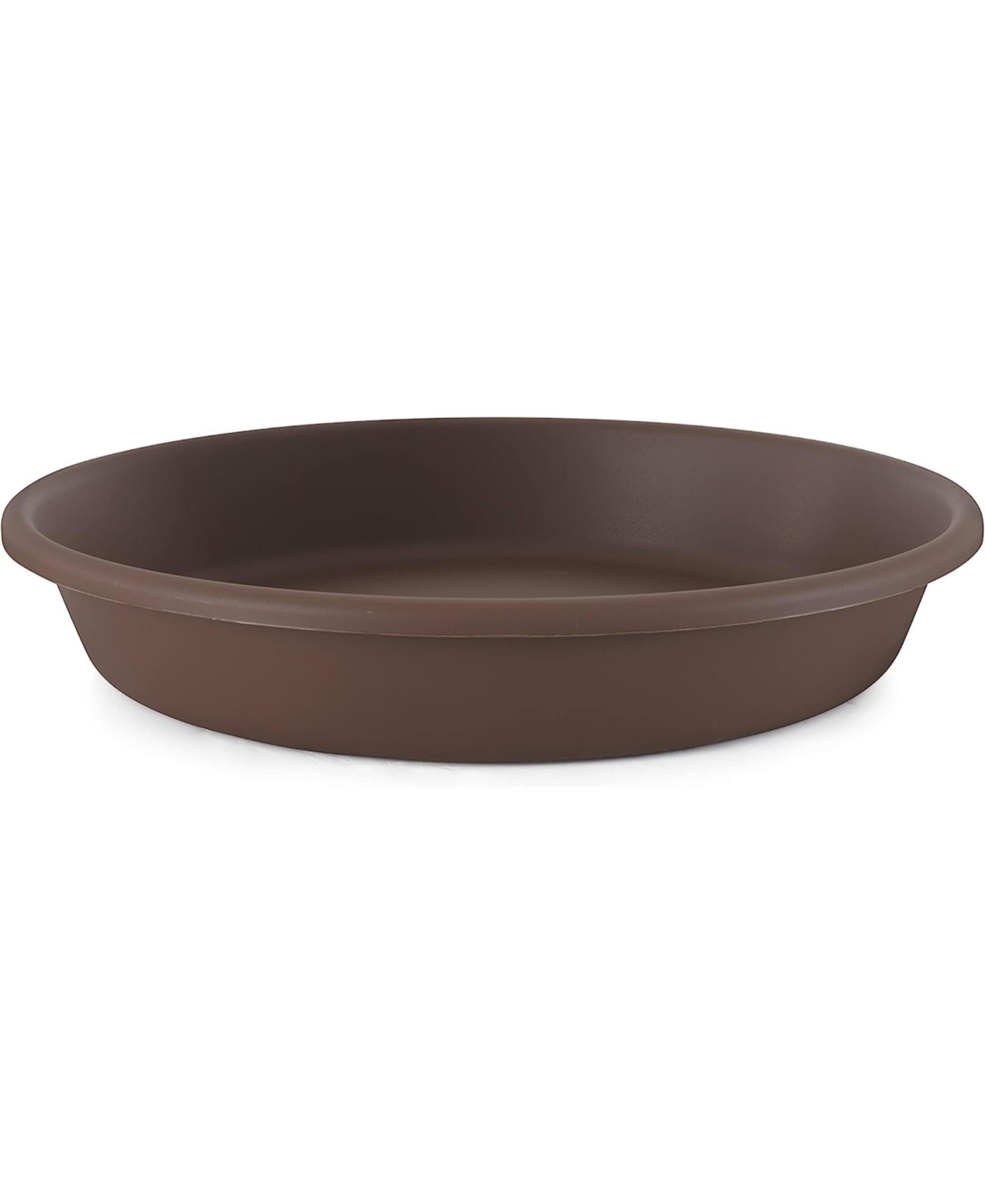 Deep Saucer for Classic Pot Plastic, Chocolate, 21 Inches - Chocolate
