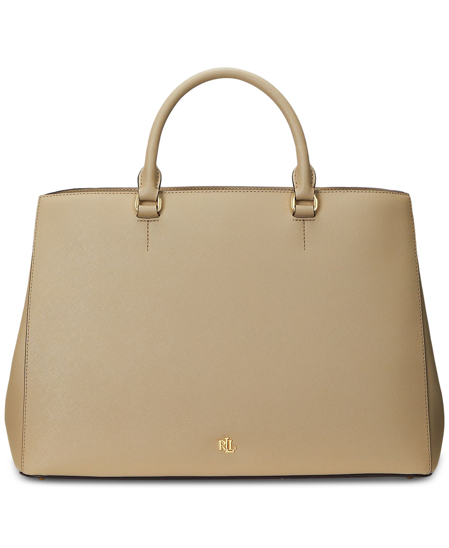 Hanna Large Crosshatch Leather Satchel Bag