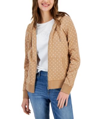 Tommy Hilfiger - Women's Cotton Heart-Print Hoodie