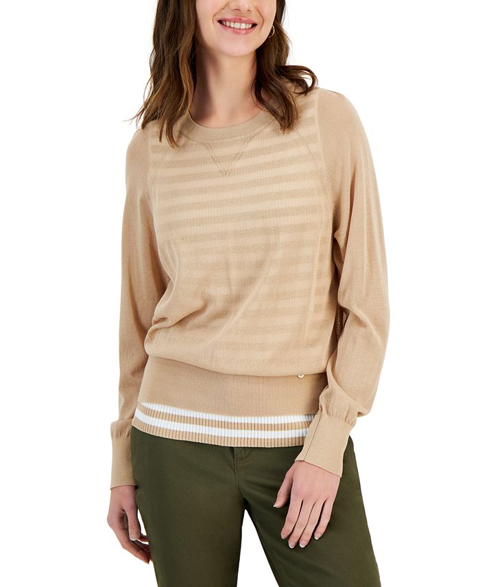 Tommy hilfiger crew neck jumper womens sales