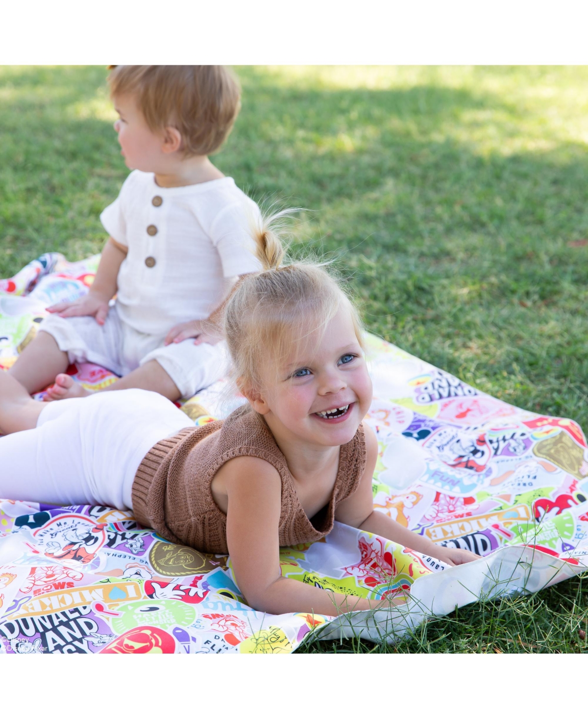 Bumkins Baby Disney 100 Years Happy Faces Lightweight Roll and Go Blanket
