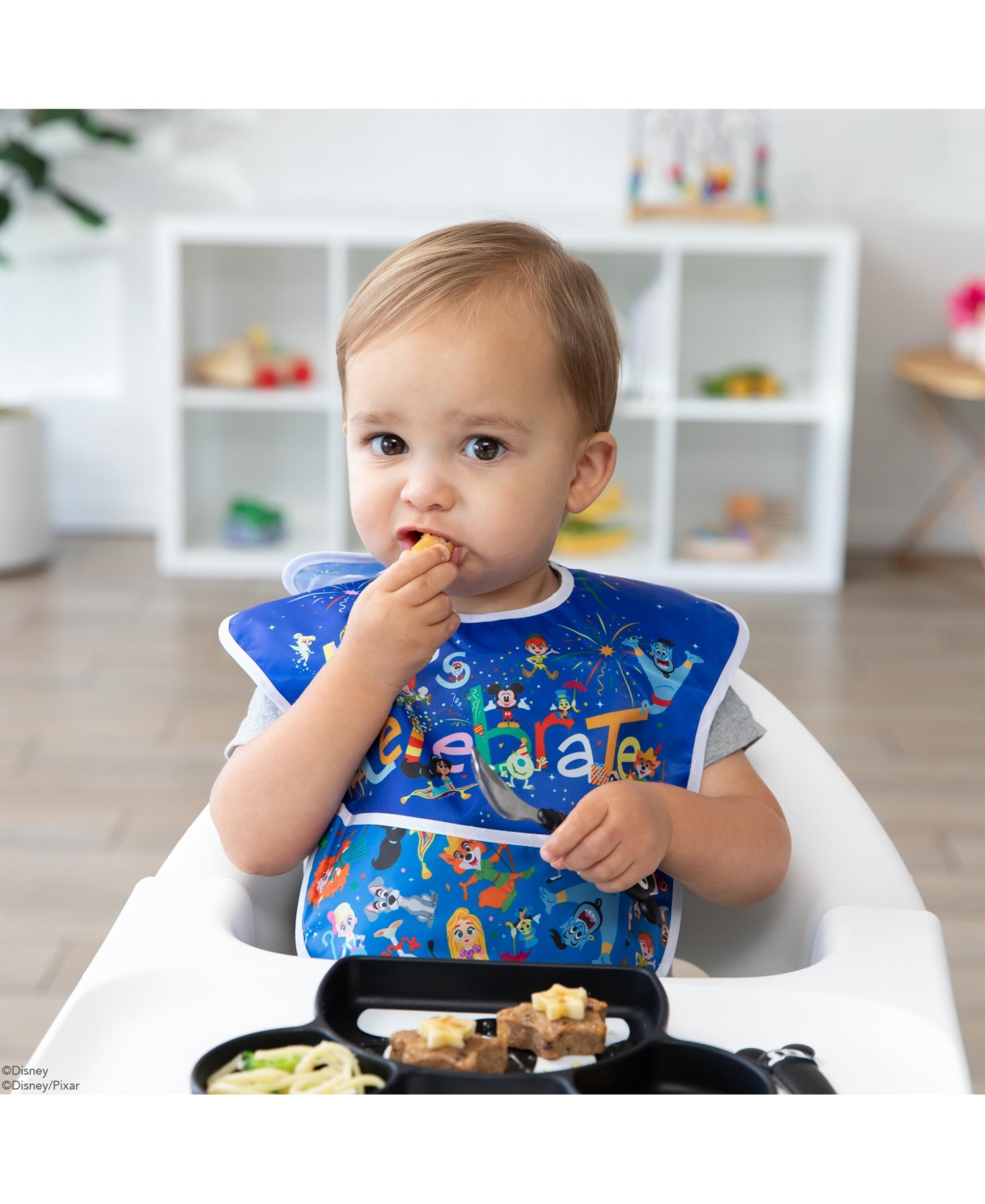 Bumkins Baby Disney 100 Years Celebration Super Bibs, Pack of 2 - Disney 100 Years Celebration