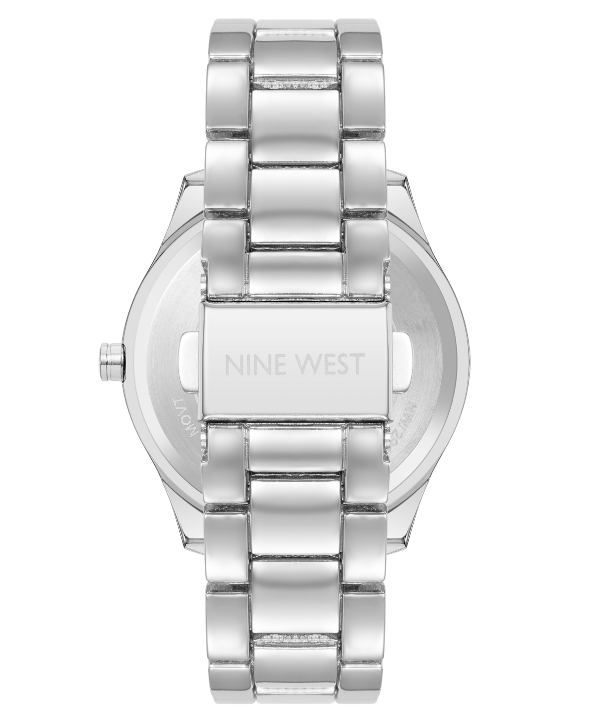 Nine West Women's Quartz Silver-Tone Alloy Link Bracelet Watch, 36mm - Silver-Tone