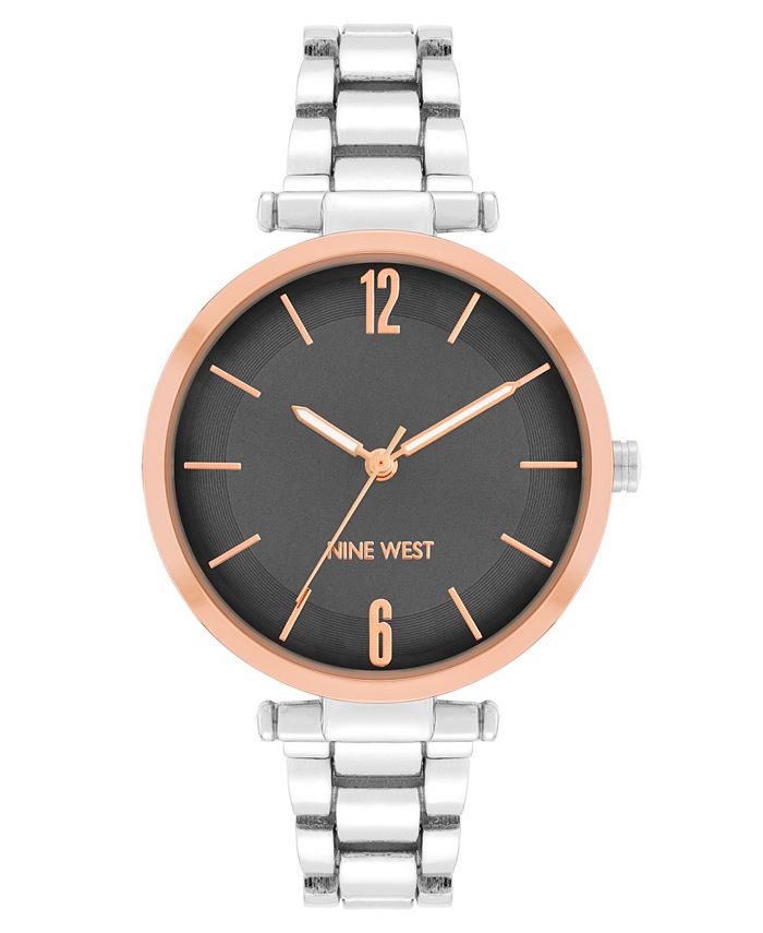 Nine West Women s Quartz Silver Tone Alloy Link Bracelet Watch