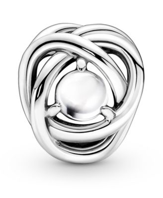 Birthstone Crystals Eternity Circle Charm