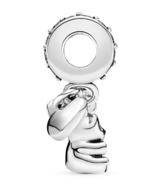 Cubic Zirconia Baby Teddy Bear Dangle Charm