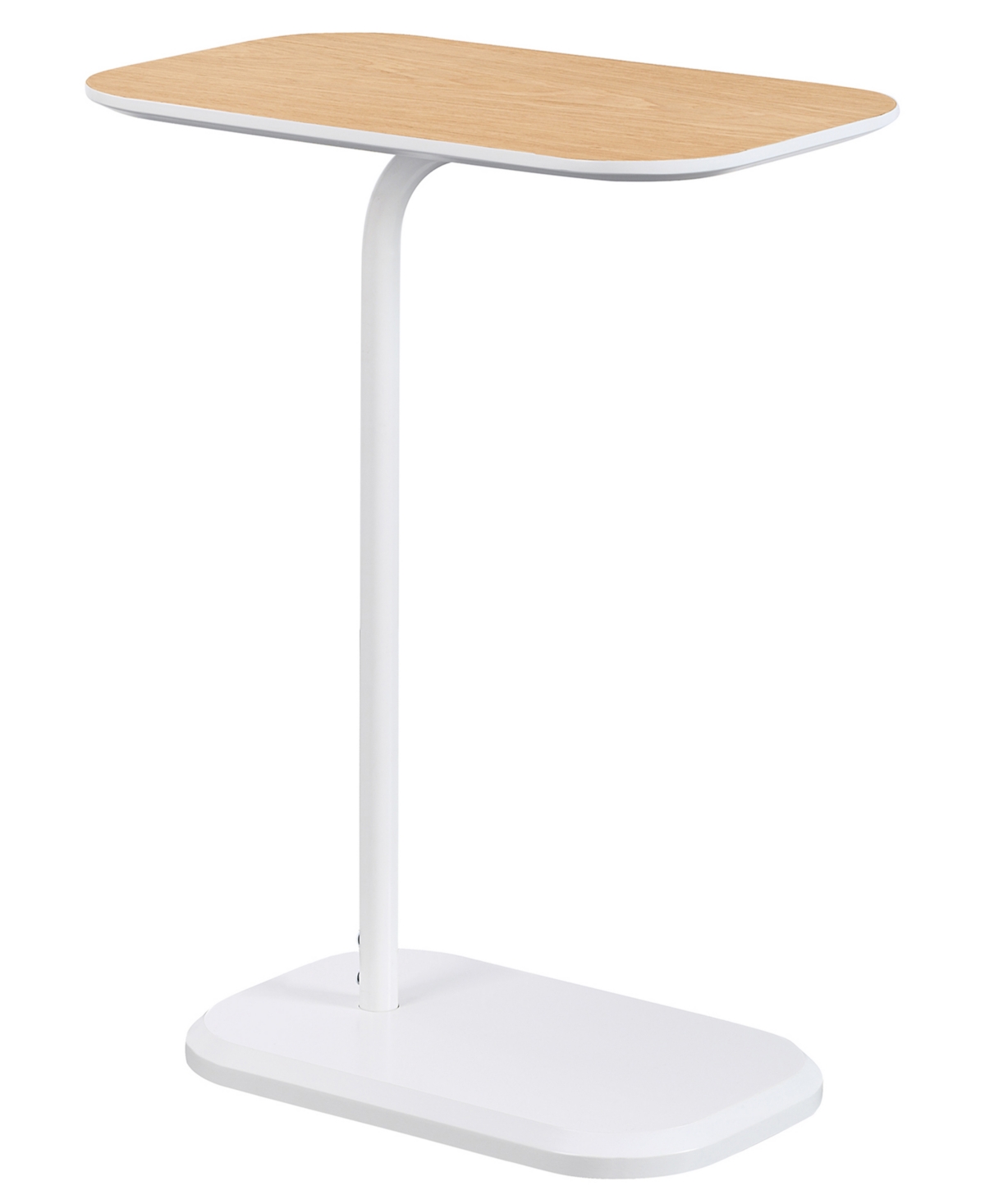 Convenience Concepts 19" Medium-density Fiberboard Oslo C End Table In Light Oak,white