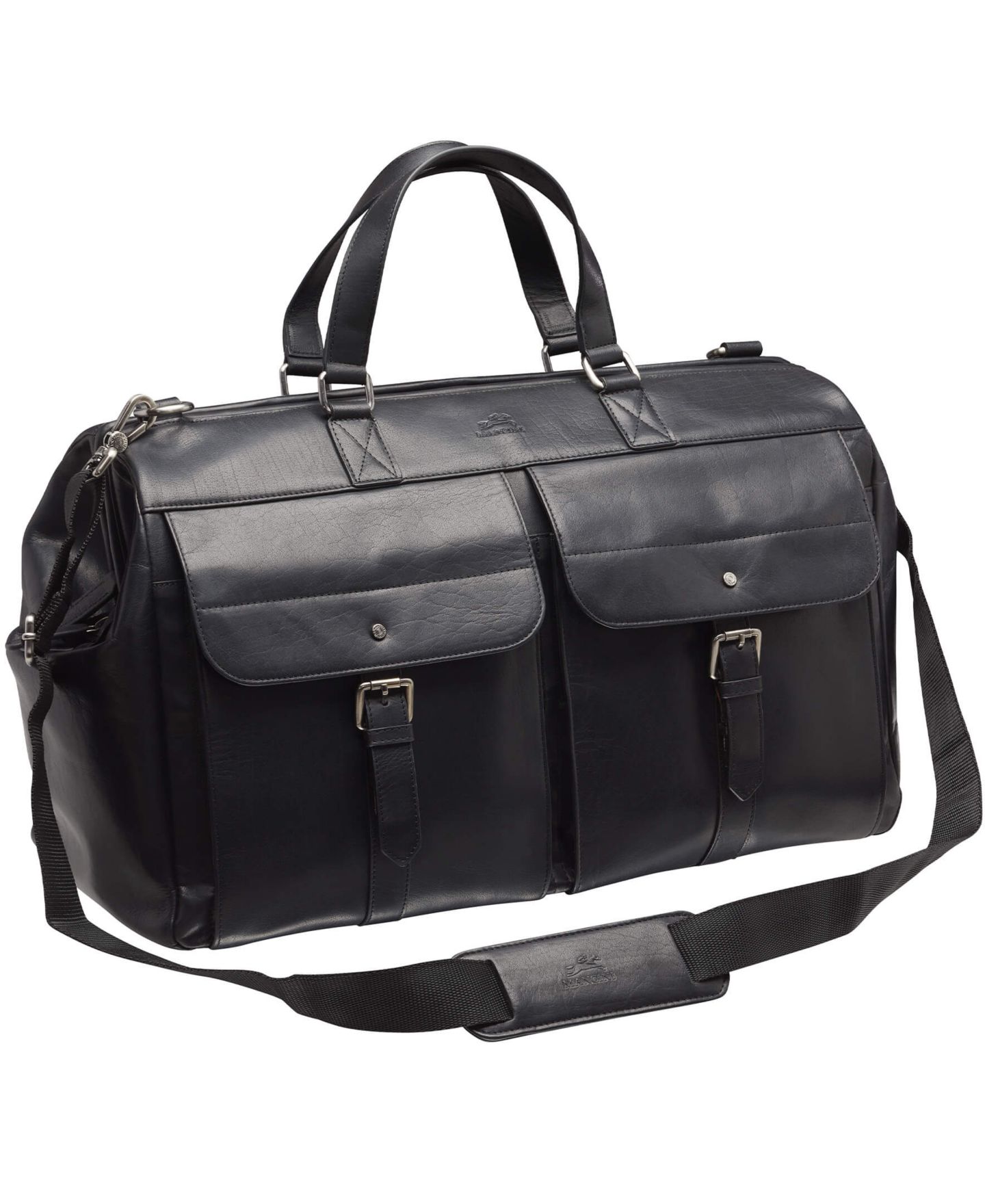 Мужская сумка Mancini Buffalo Dowel Rod Duffle Bag for Carry-On Travel, цвет: Чёрный — фото 3
