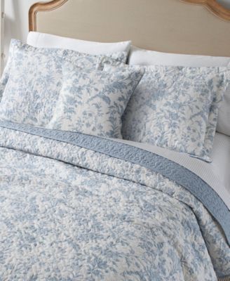 Amberley Cotton Reversible 4-Piece Quilt Set, Full/Queen