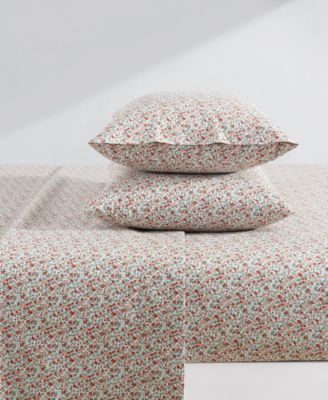 Cotton Percale 4-Pc. Sheet Set, Queen