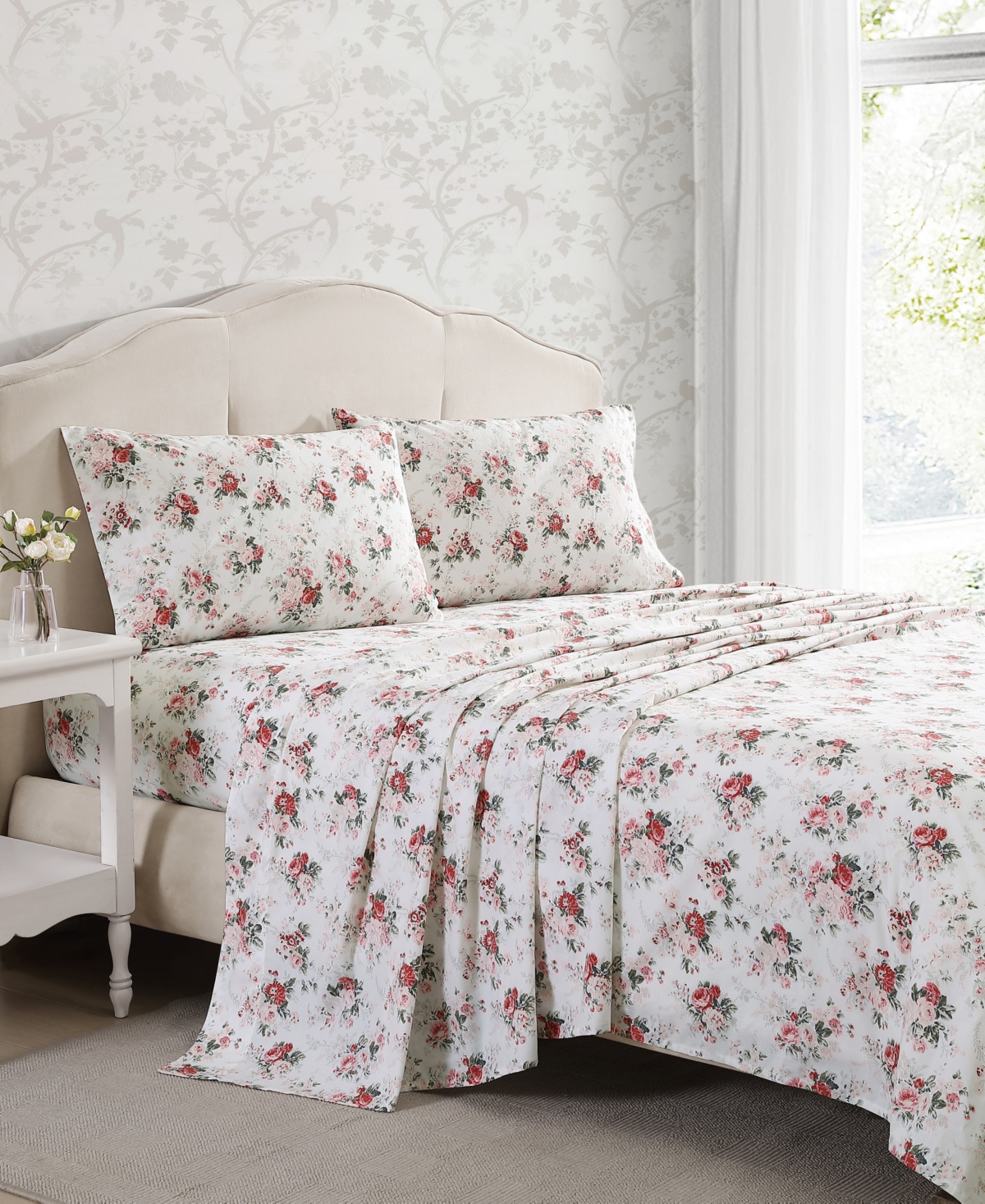 Laura Ashley Cotton Percale 3-pc. Sheet Set, Twin