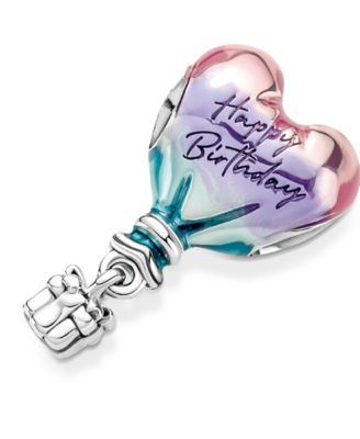 Sterling Silver Happy Birthday Hot Air Balloon Charm