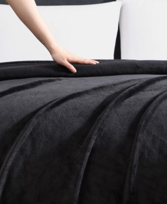Solid Ultra Soft Plush Fleece Blanket, Full/Queen