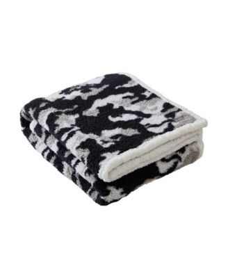 CLOSEOUT! Blend Out Sherpa Throw, 60" x 50"
