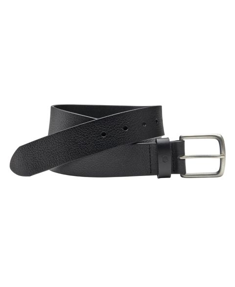 Мужской ремень Johnston & Murphy Tumbled Straight Edge Belt, цвет: Чёрный