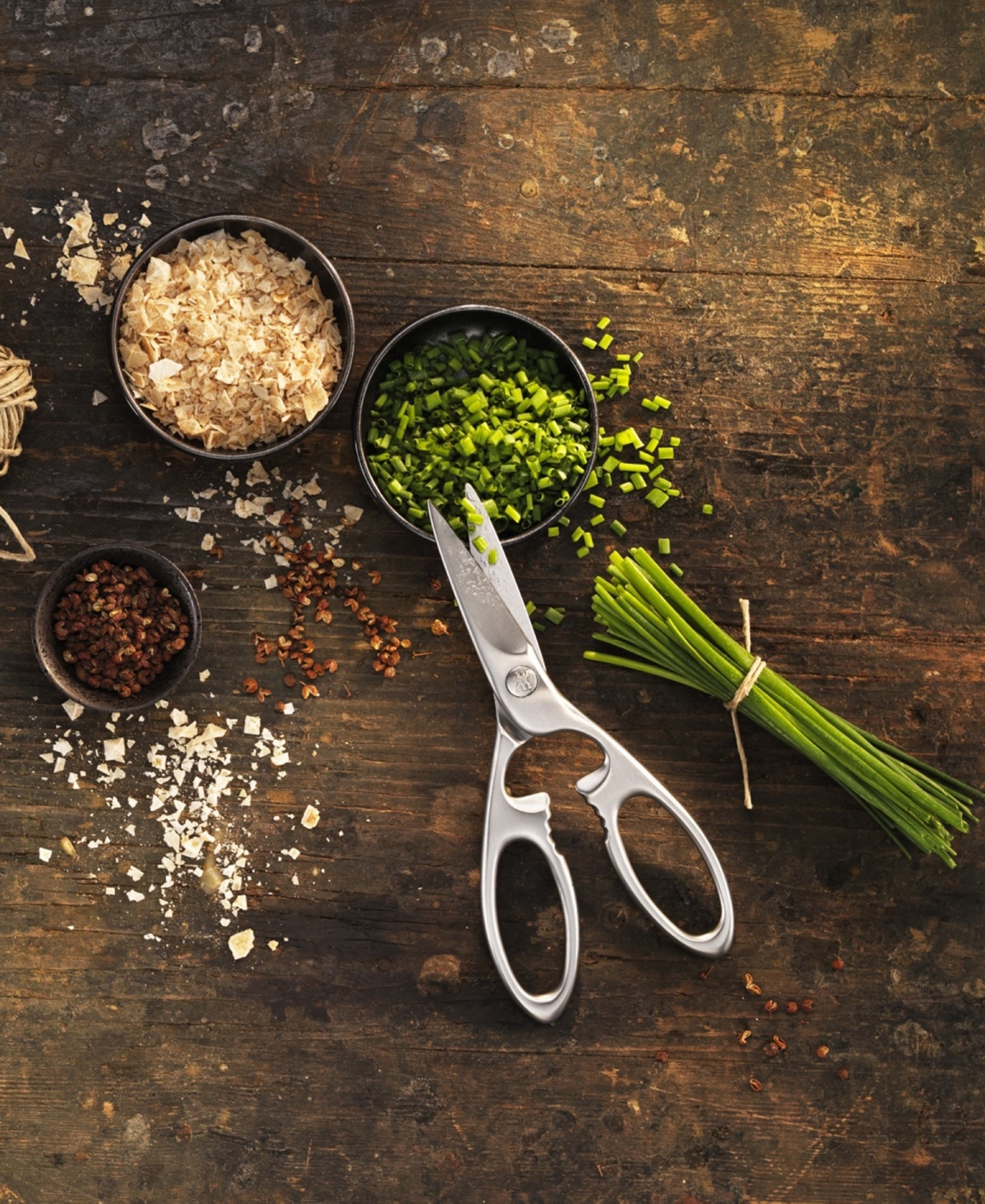 Zwilling Twin Select Stainless Steel Kitchen Shears In Silver
