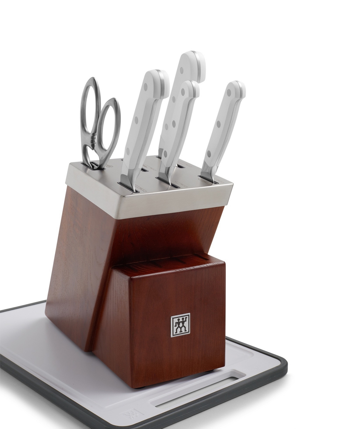 Zwilling Pro Le Blanc 7-piece Self-sharpening Knife Block Set In White