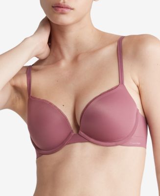 Calvin Klein Signature Push-Up Bra in Sand Bar *FINAL SALE NORMALLY $39 -  Busted Bra Shop