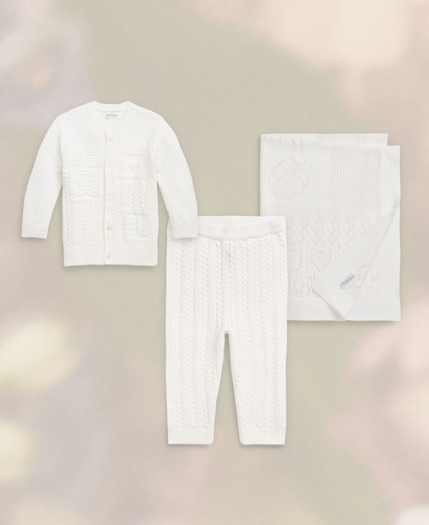 Baby Boys' and Baby Girls' Contrast-Knit Long-Sleeve Cardigan