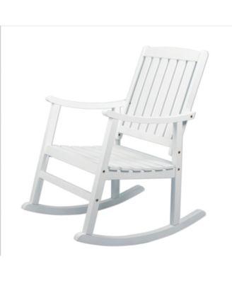 Penny Classic Slat Back Acacia Wood Patio Outdoor Rocking Chair