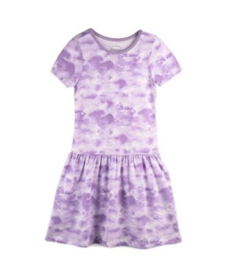 Toddler Girls Fair Trade Organic Cotton Short Sleeve Drop Waist Dress
