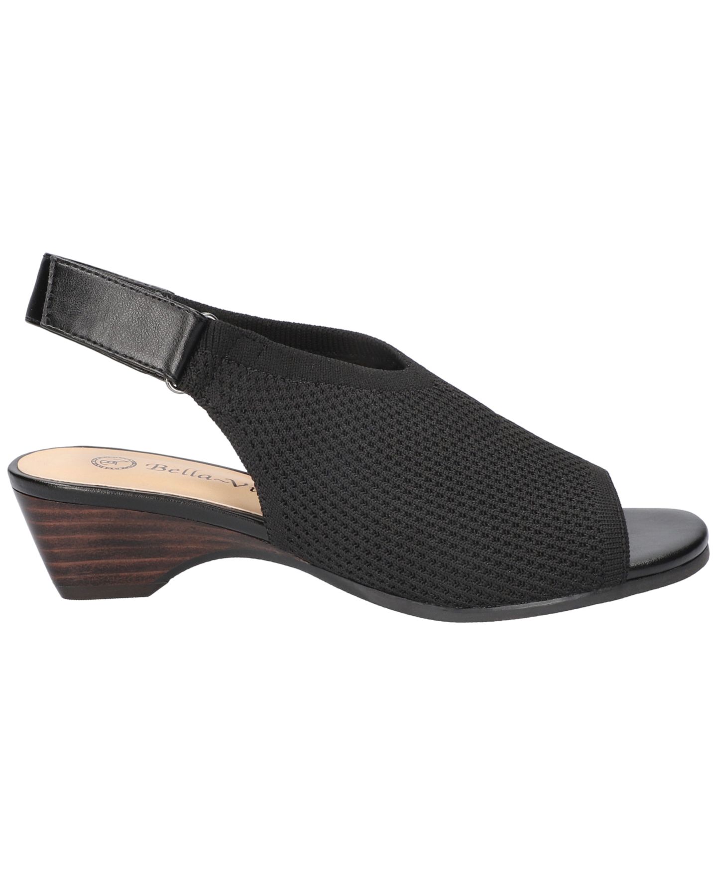 Женские сандалии Bella Vita Marin Wedge, цвет: Чёрный вязаный — фото 2