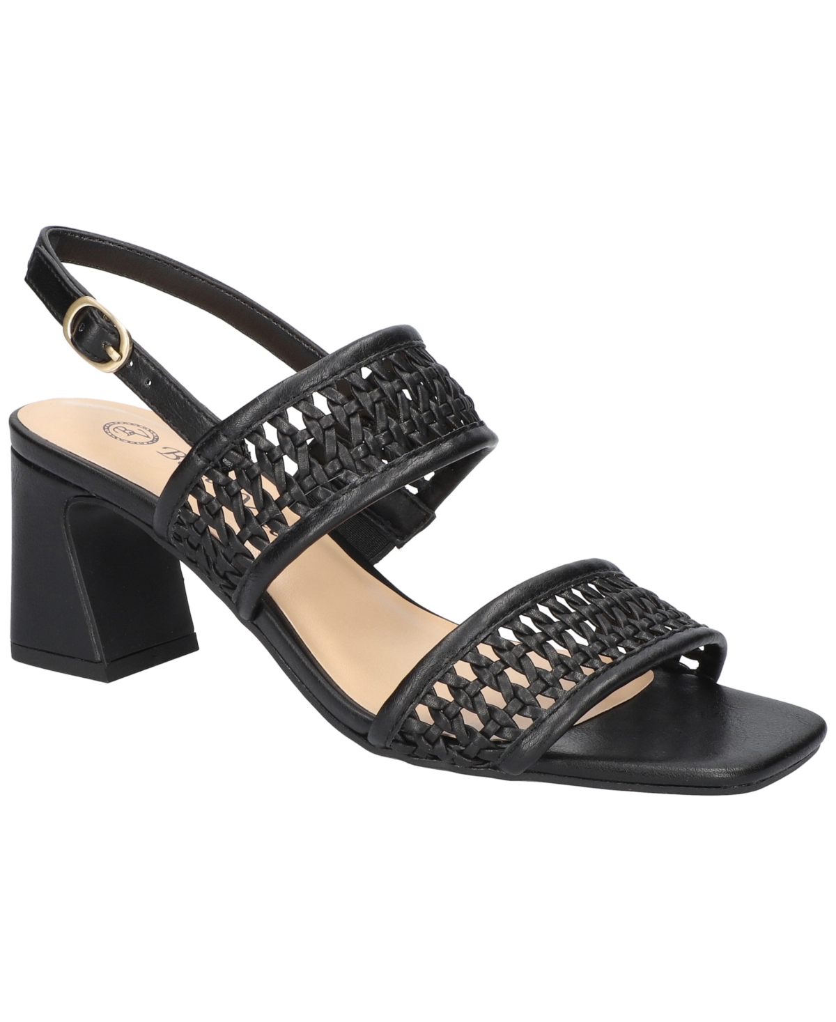 Shop Bella Vita Women's Xannon Block Heel Sandals In Black
