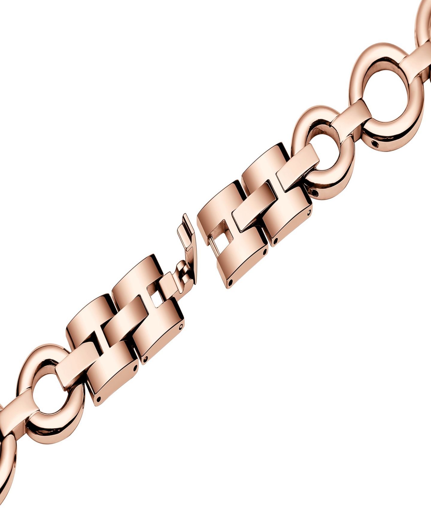 Ремешок для часов Posh Tech Collette Stainless Steel Band for Apple Watch 44,45,46, 49mm, цвет: Розовый золотой — фото 4