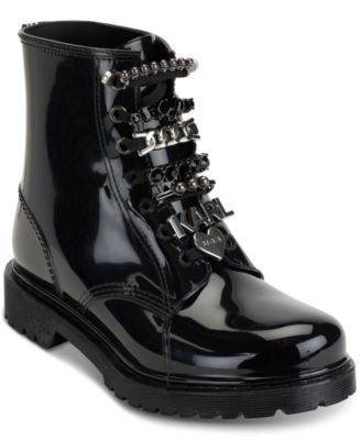 KARL LAGERFELD PARIS - Topanga Embellished Rain Booties