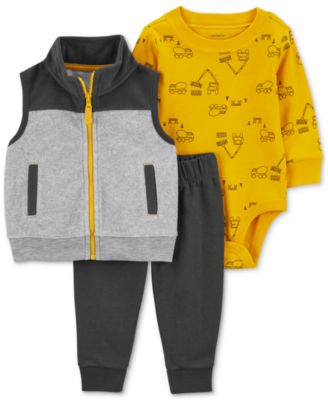 Carter's - Baby Boys Little Vest, Bodysuit and Pants, 3 Piece Set