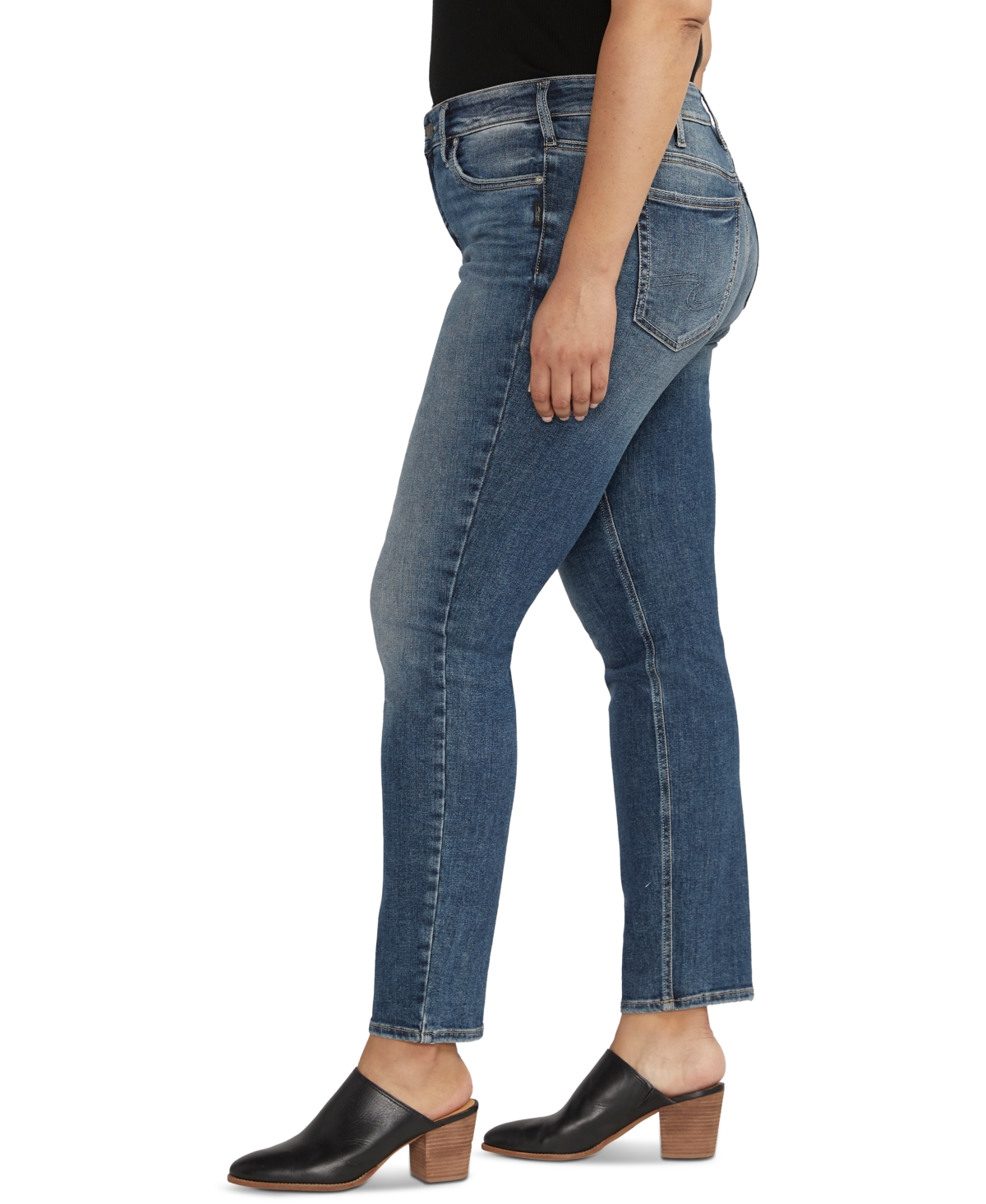 Silver Jeans Co. Plus Size Suki Curvy-Fit Straight-Leg Denim Jeans