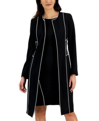 Kasper - Women's Stretch Crepe Seamed Topper Jacket