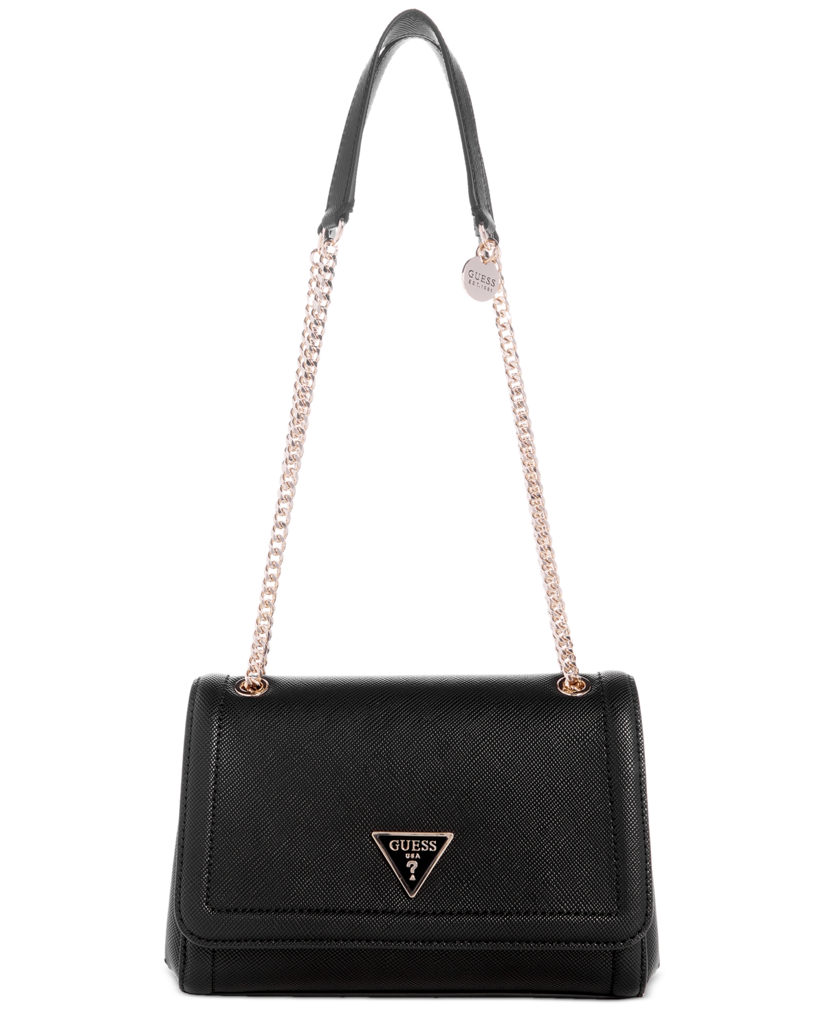 Guess Noelle Small Convertible Crossbody In Black